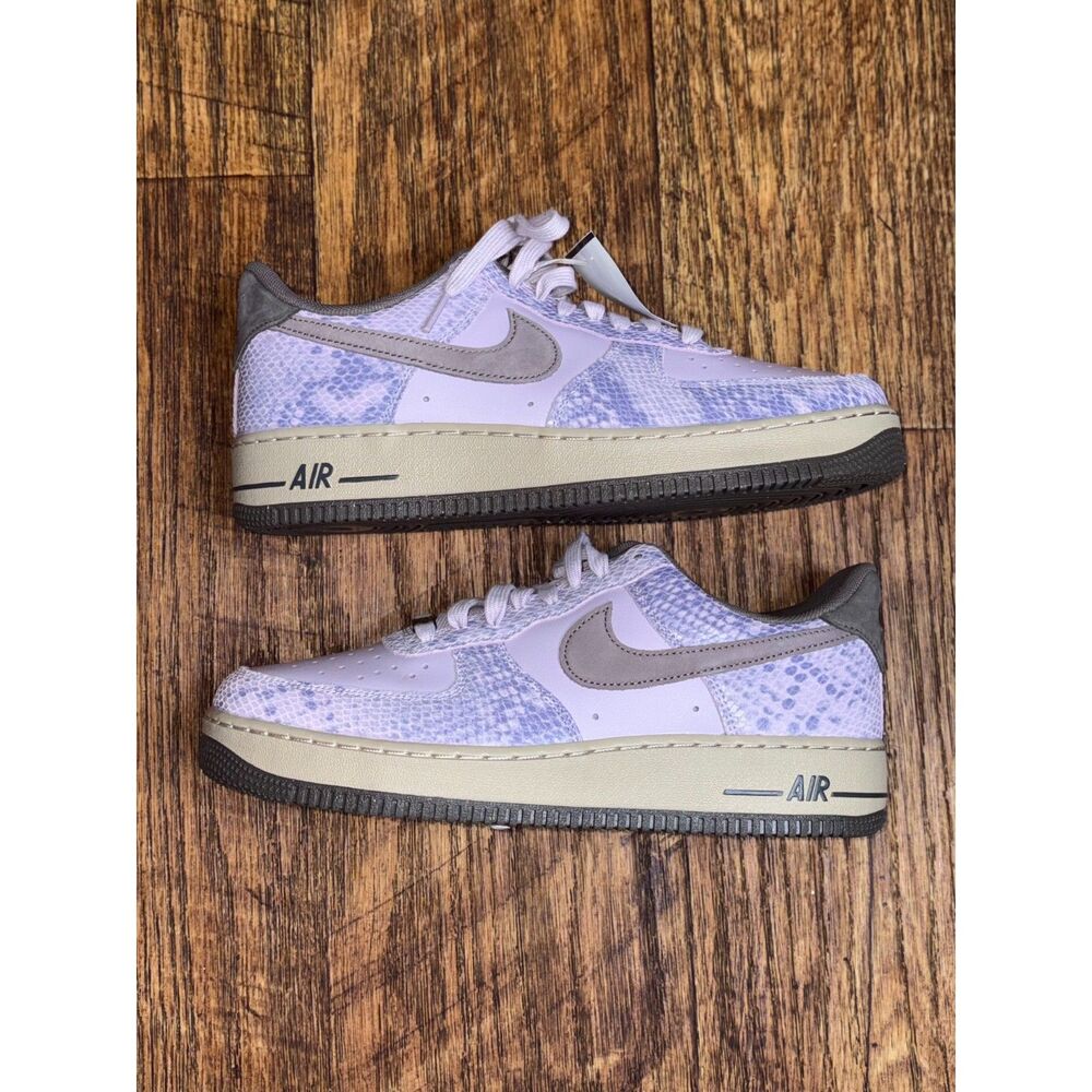 Nike Air Force 1 '07 LV8 Purple Snakeskin Men's Low Top Sneakers